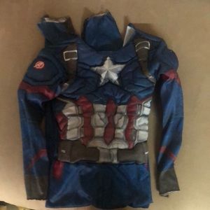 Marvel captain America padded boys costume size small
